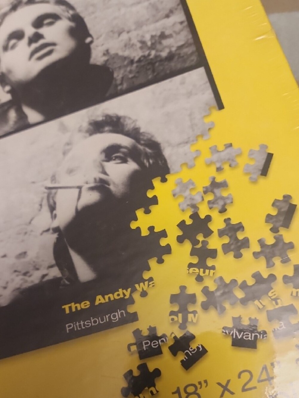 Rare, Sealed Warhol Puzzle "Blow Job" - 1964 Black & White Art Puzzle - Picture 3 of 4